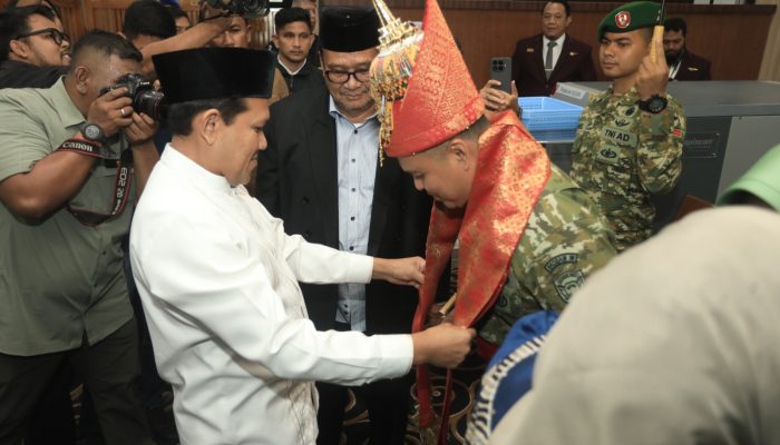 Wagub Dek Fadh dan Forkopimda Sambut Pangdam IM Brigjen TNI Mahesa Fitriadi, Putra Aceh yang Kembali Mengabdi di Tanah Kelahiran