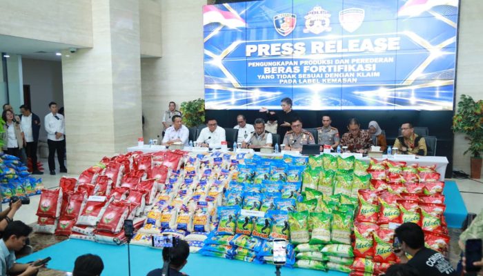 Bareskrim Polri Ungkap Dugaan Beras Fortifikasi Tak Sesuai Label, Sita 1.194 Kemasan Senilai Rp155 Juta