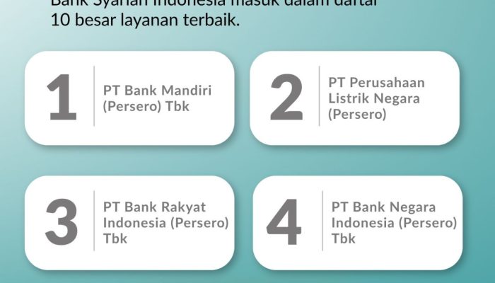 Kepercayaan 24 Juta Nasabah Antarkan BSI Raih Top 5 Layanan Terbaik CX 100 Award