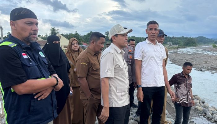 Wagub Aceh Dek Fadh Tinjau Sejumlah Infrastruktur dan Kondisi Sungai di Bireuen-Aceh Utara