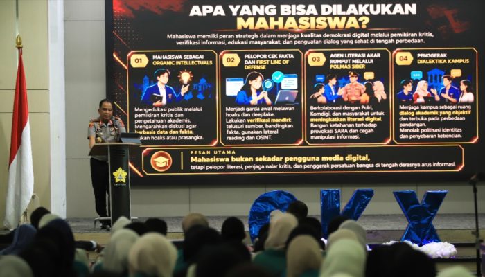Kapolda Aceh di Hadapan Mahasiswa USK: Saring Informasi, Tangkal Hoaks, Jaga Persatuan