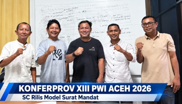 SC Rilis Model Surat Mandat Konferprov XIII PWI Aceh, Berkas Balon Ditunggu hingga 24 Oktober