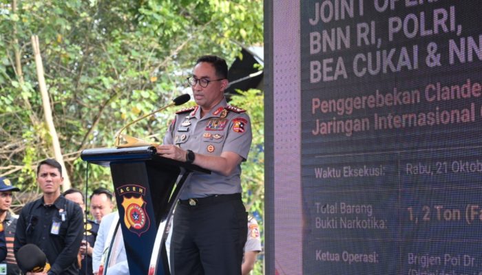 Kapolri Ungkap Laboratorium Narkoba di Pidie, Hampir 1,2 Ton Sabu Disita